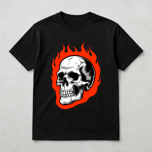 INFERNO SKULL TEE — DARK , BOLD , UNSTOPPABLE